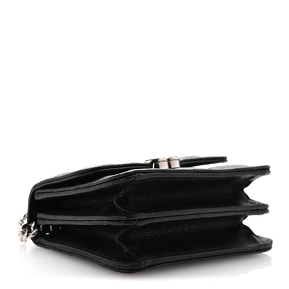 Chanel Caviar Quilted Pick Me Up Clutch With Chain Black 4 of 13