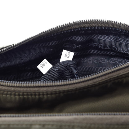 Prada Tessuto Nylon Saffiano Messenger Bag Mimetico 7 of 10