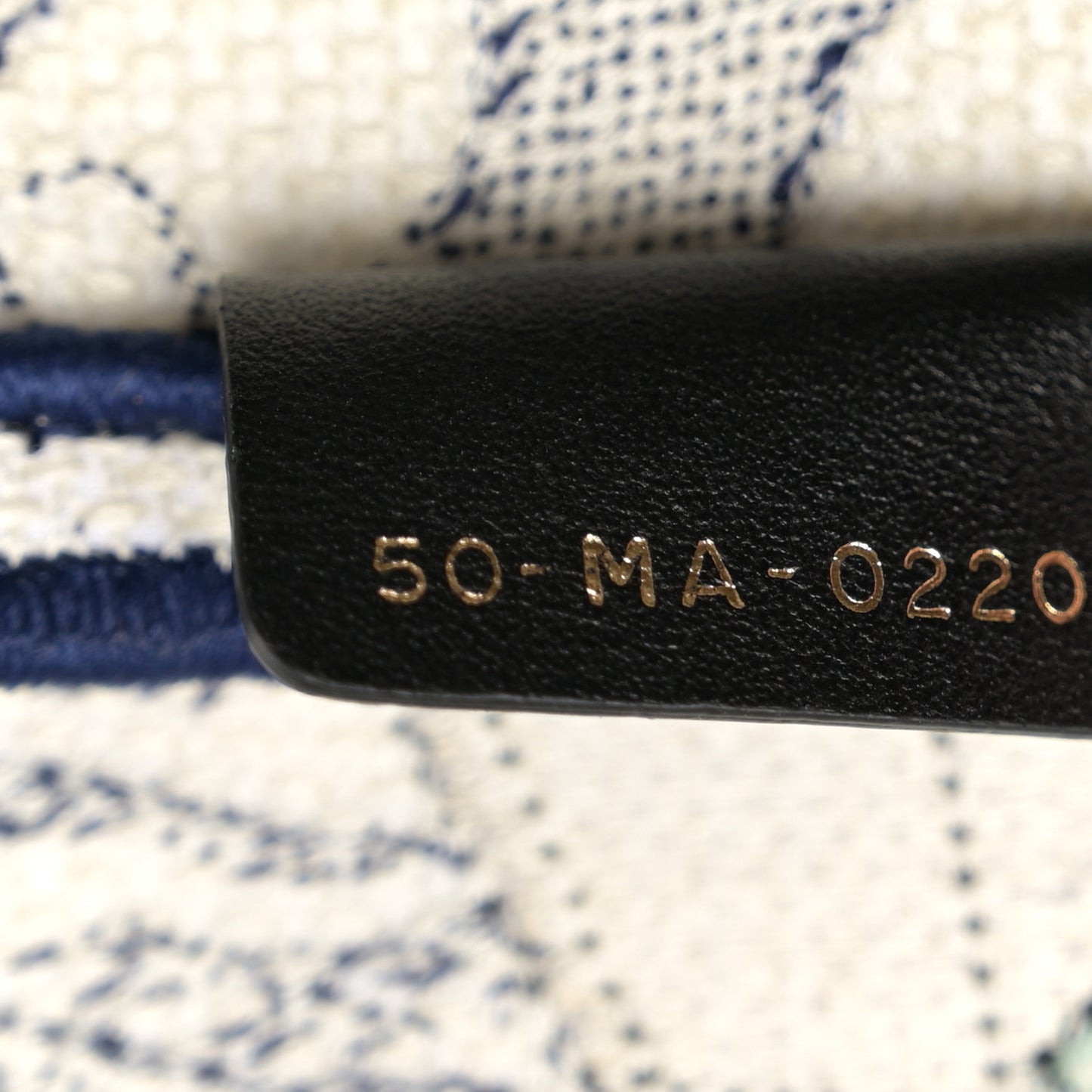 Canvas Embroidered Around the World Saddle Bag Blue