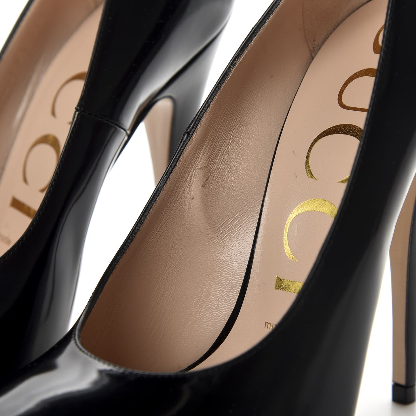 Polished Calfskin Regent Pumps 36.5 Black