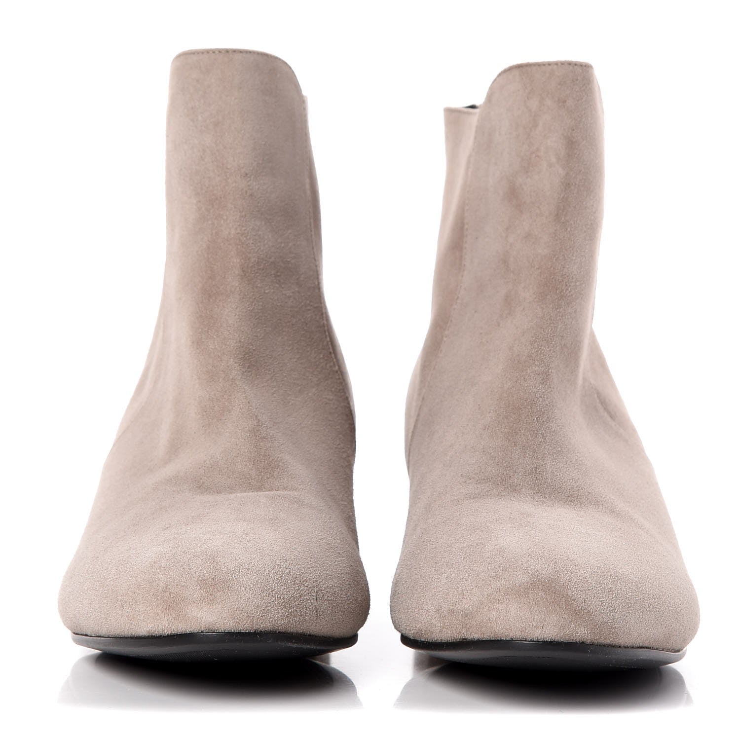 Prada Suede Ankle Boots 39.5 Grey 2 of 12