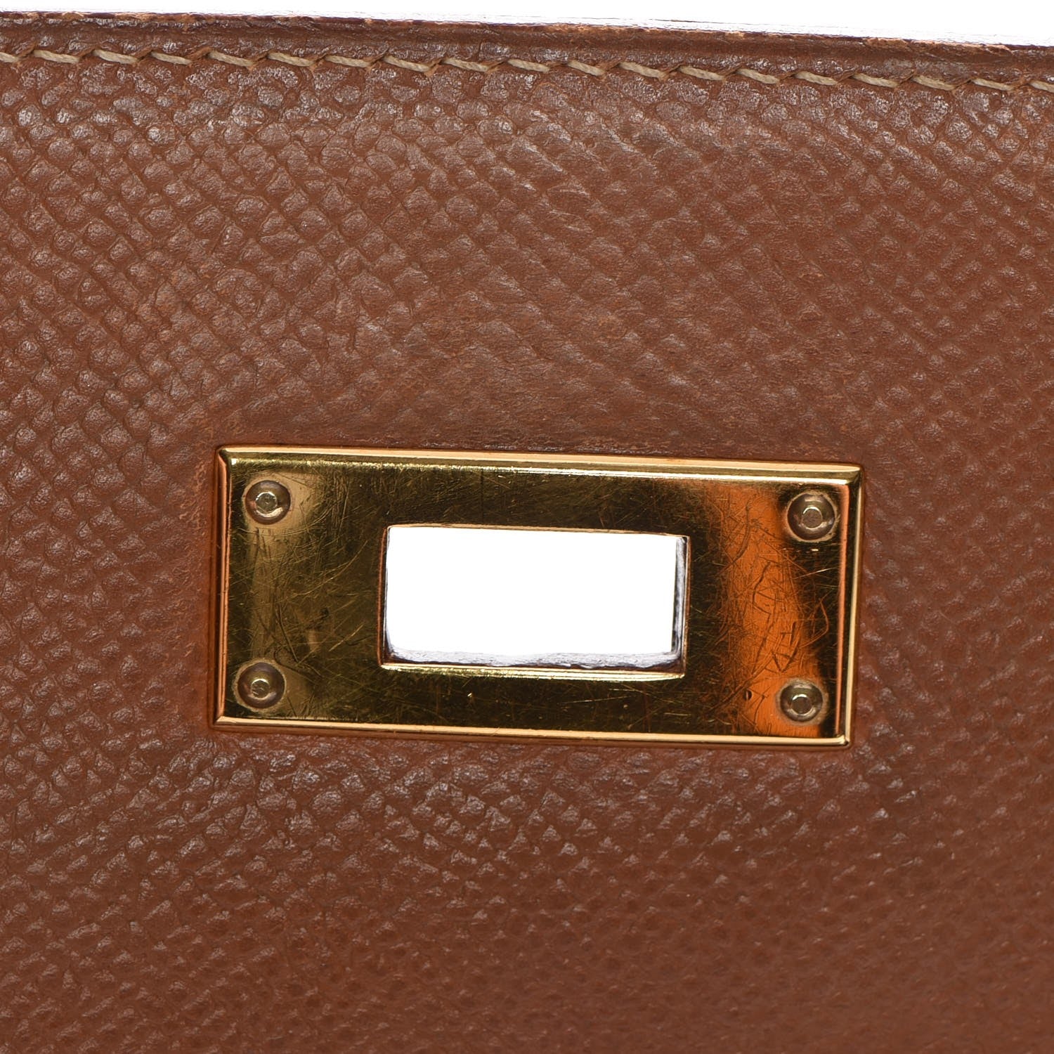 Hermes Courchevel Kelly Retourne 32 Gold 22 of 34