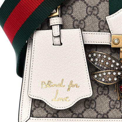 Gucci GG Supreme Monogram Small Queen Margaret Top Handle Bag White 9 of 15
