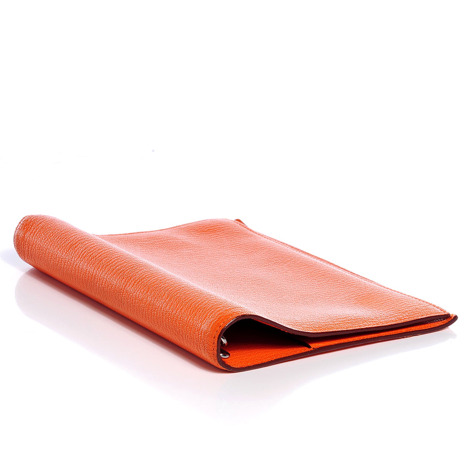 Hermes Chevre Mysore Globe-Trotter Agenda Cover Orange 4 of 8