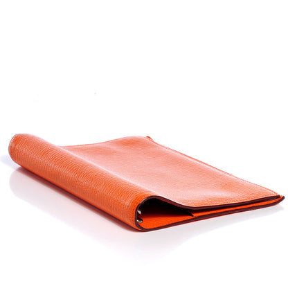 Hermes Chevre Mysore Globe-Trotter Agenda Cover Orange 4 of 8