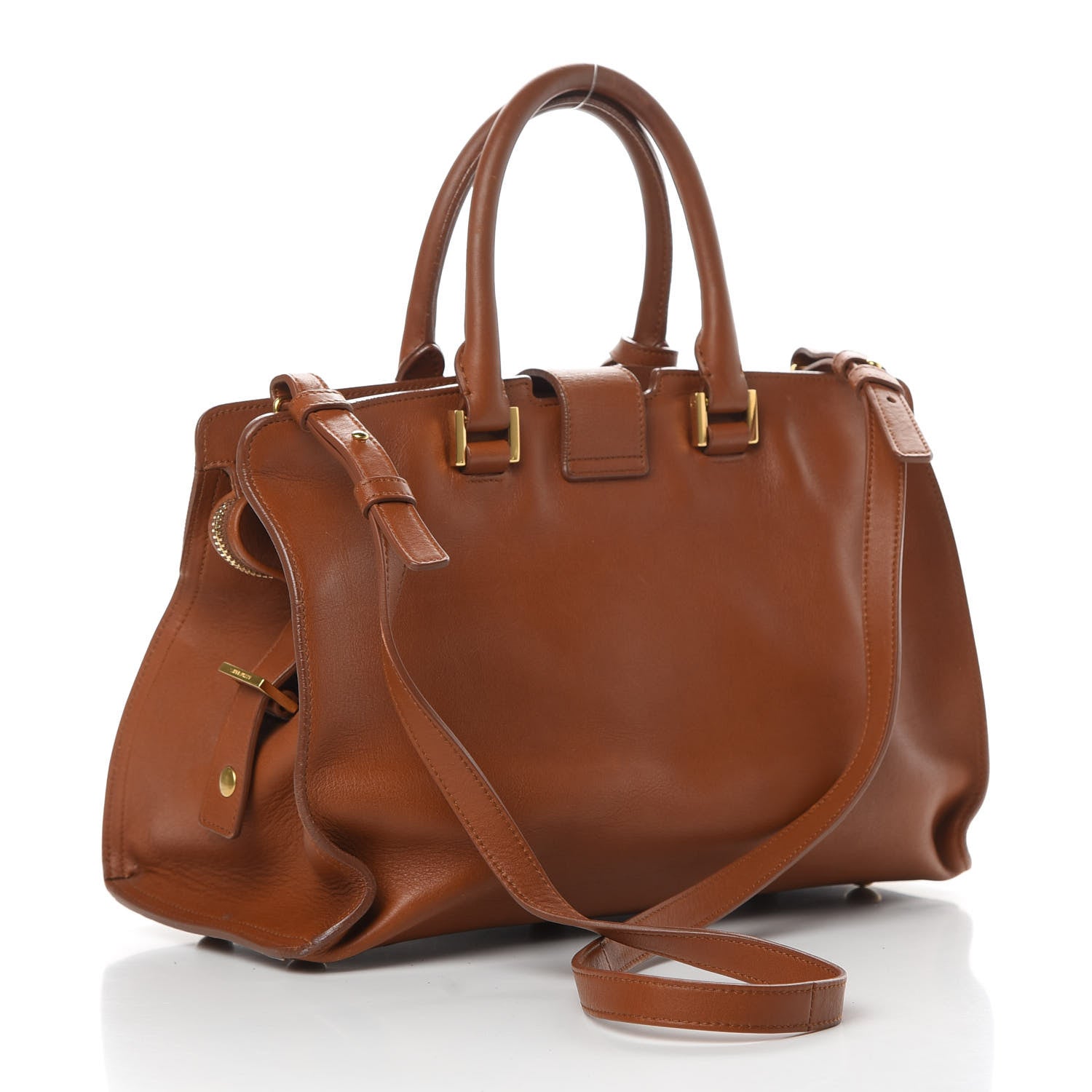 Saint Laurent Calfskin Small Classic Y Cabas Cognac 3 of 20