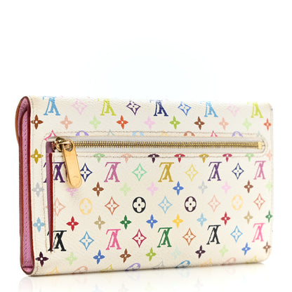 Louis Vuitton Monogram Multicolor Eugenie Wallet White Litchi 3 of 7