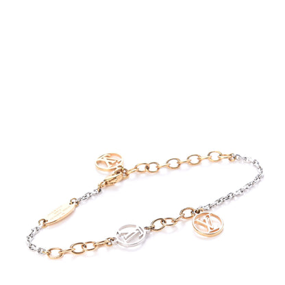 Louis Vuitton Logomania Bracelet Silver Gold 1 of 4