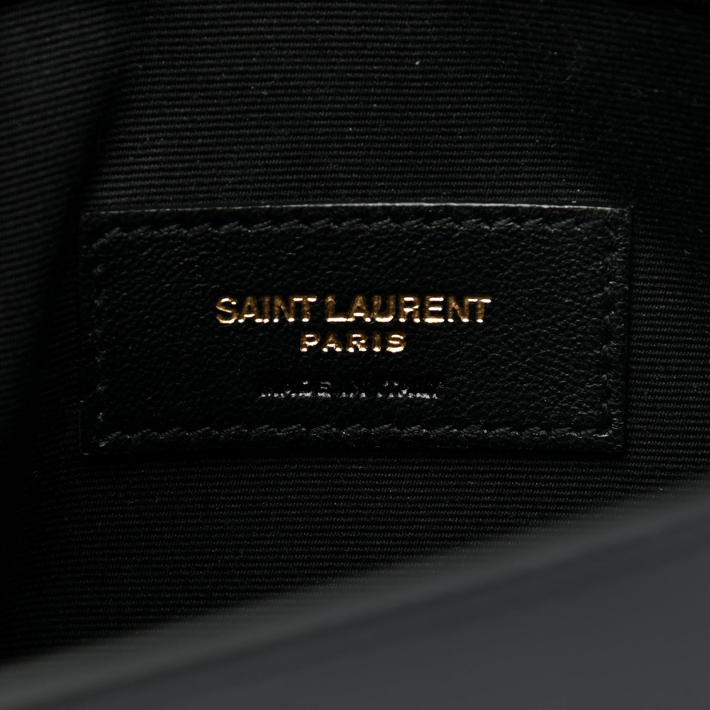 Smooth Shiny Calfskin Monogram Uptown Pouch Black
