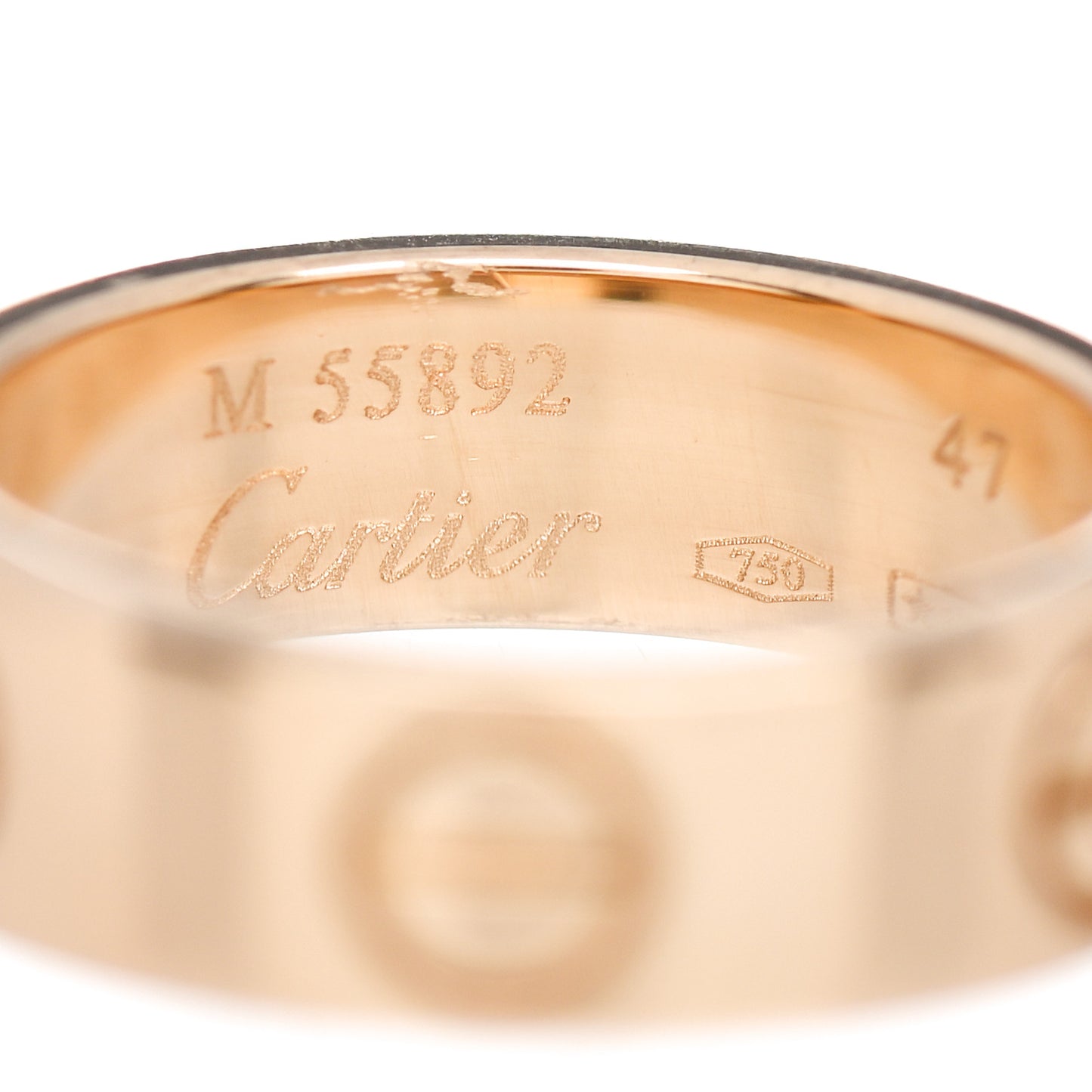 18K Yellow Gold 5.5mm LOVE Ring 47 4