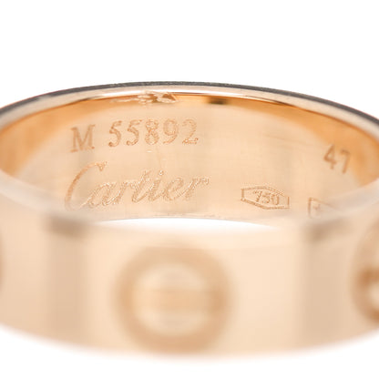 Cartier 18K Yellow Gold 5.5mm LOVE Ring 47 4 5 of 5