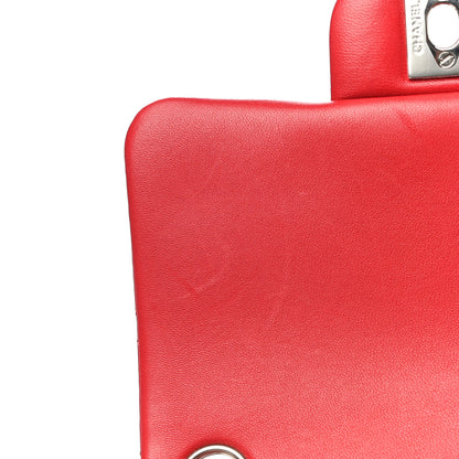 Chanel Lambskin Quilted Mini Square Flap Red 11 of 14