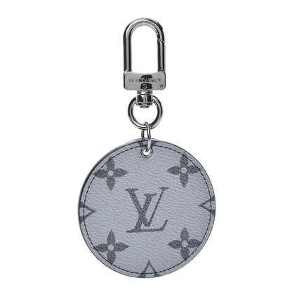 Louis Vuitton Metallic Monogram LV Bag Charm Key Holder Silver 1 of 4