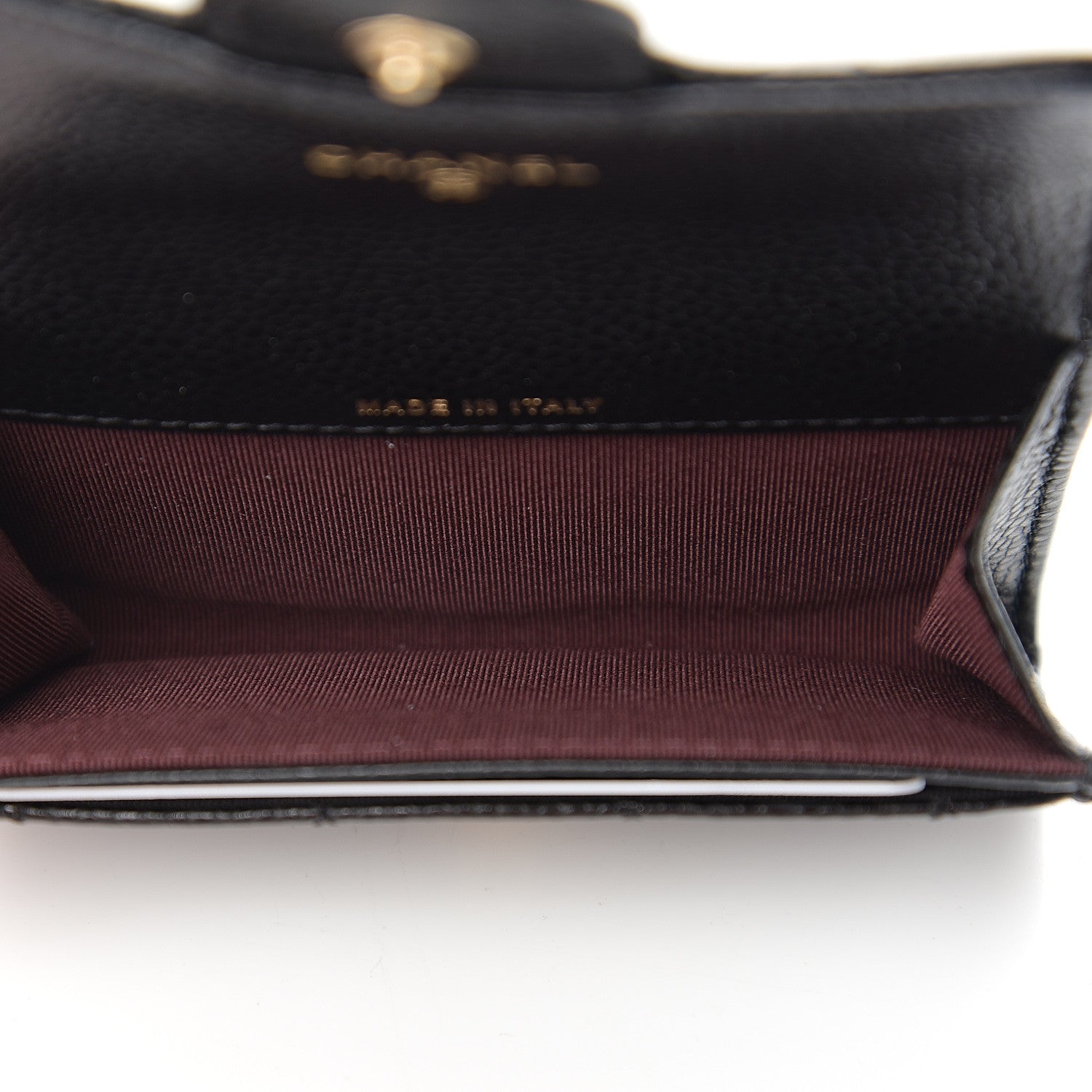 Chanel Caviar Quilted Flap Card Holder Wallet Black 4 of 8