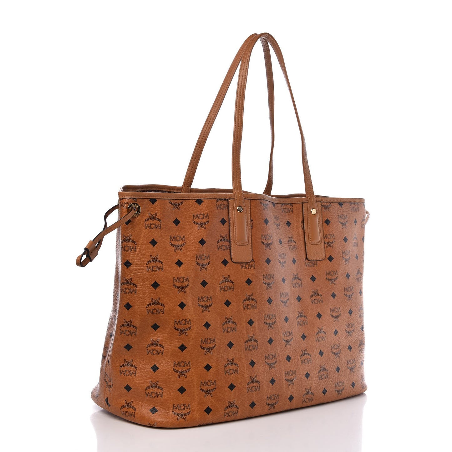 Visetos Large Liz Reversible Shopper Tote Cognac