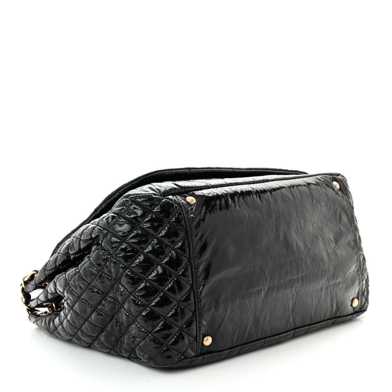 Chanel Vinyl XL Rock and Chain Flap Black 4 of 12