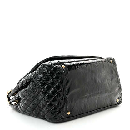 Chanel Vinyl XL Rock and Chain Flap Black 4 of 12