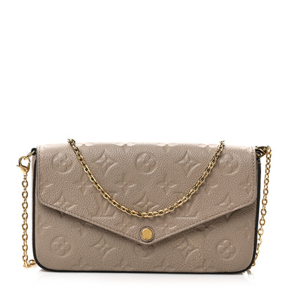 Louis Vuitton Empreinte Pochette Felicie Chain Wallet Tourterelle 3 of 9
