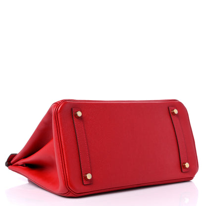 Hermes Epsom Birkin 30 Rouge Casaque 4 of 12