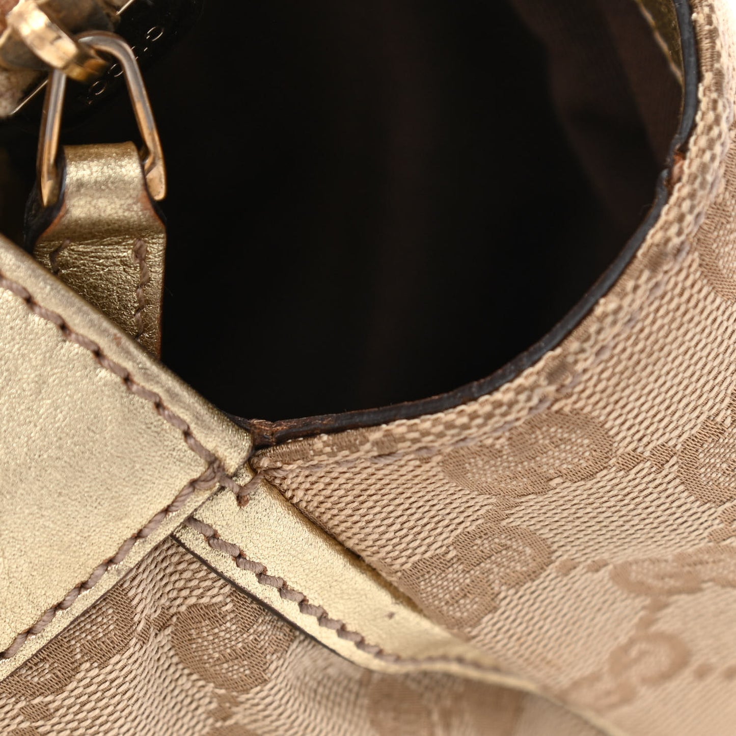 Metallic Monogram D Gold Tote Gold