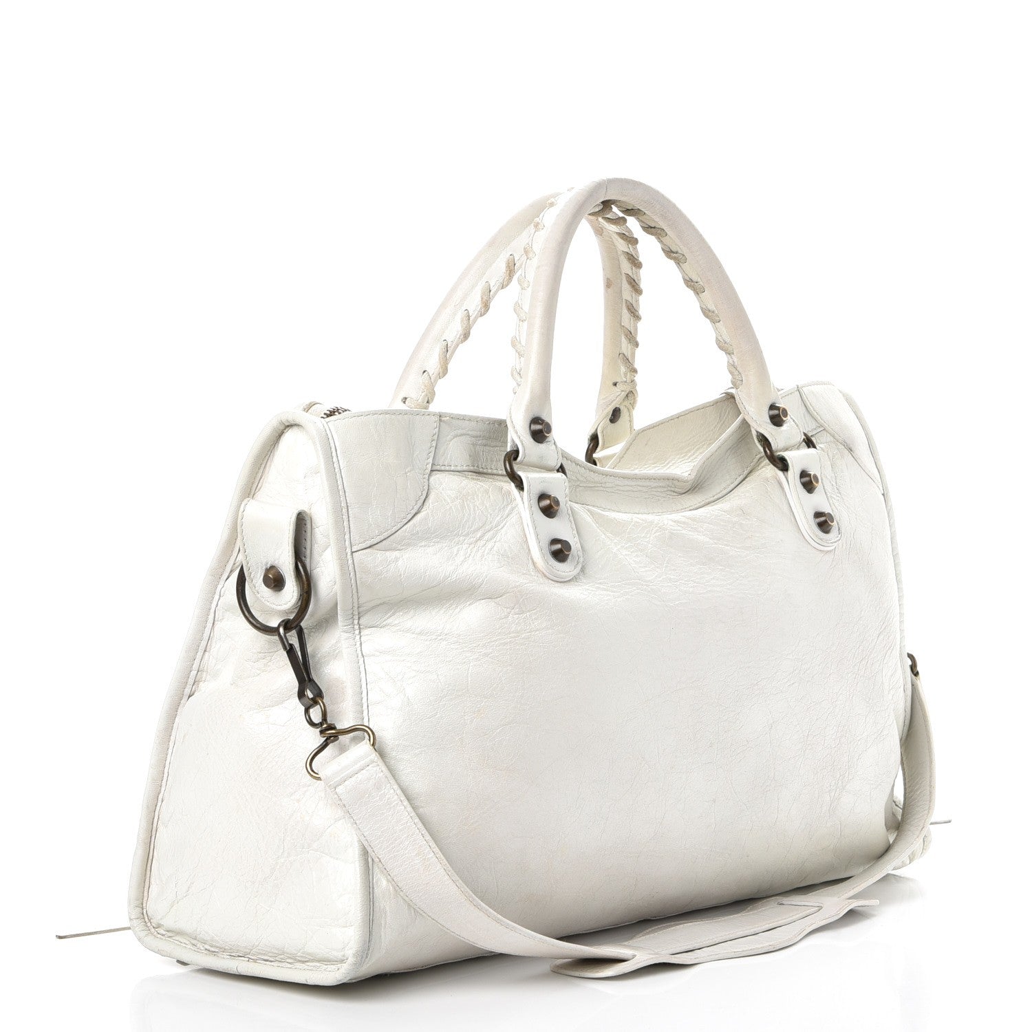 Balenciaga Agneau Classic Hardware City White 4 of 22