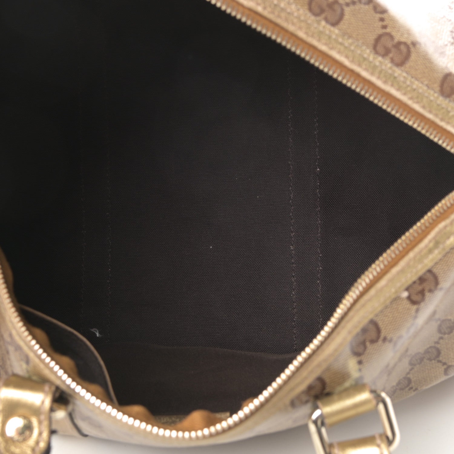 Gucci Crystal Monogram Small Joy Boston Gold 5 of 16