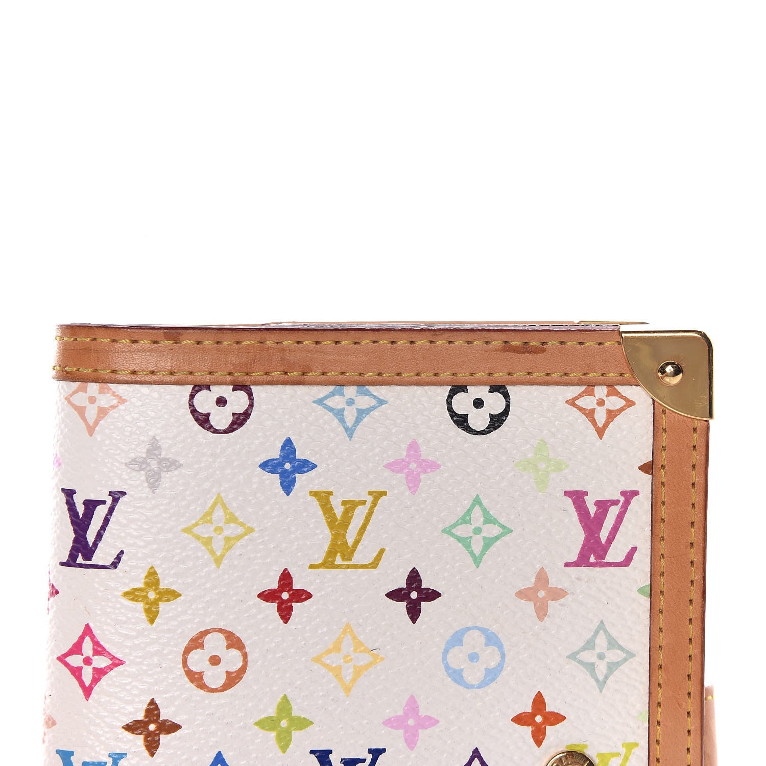Louis Vuitton Monogram Multicolor Small Ring Agenda Cover White 7 of 13