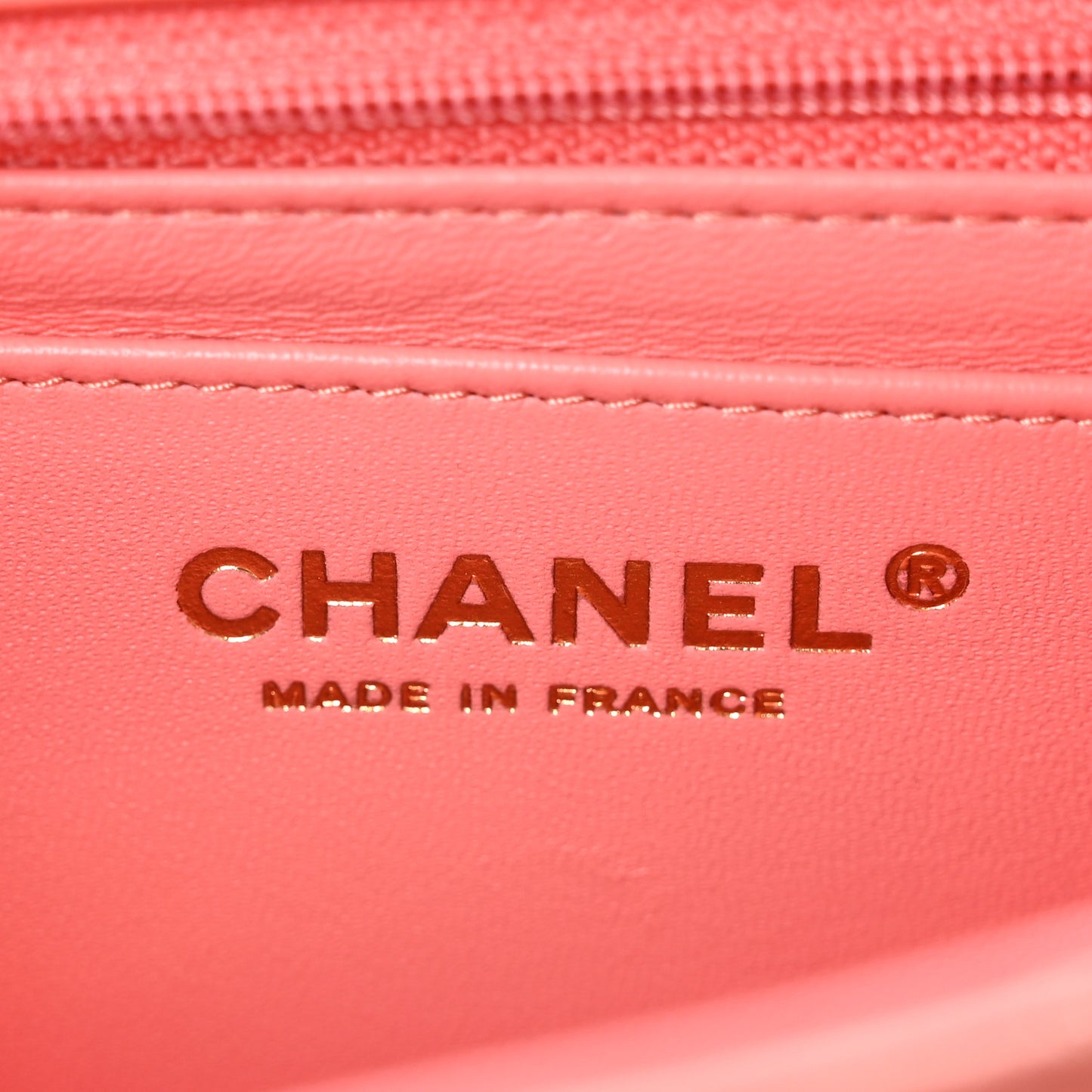 Lambskin Quilted Mini Rectangular Flap Pink