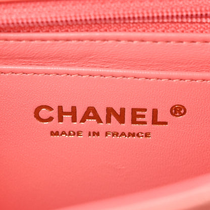Chanel Lambskin Quilted Mini Rectangular Flap Pink 7 of 11