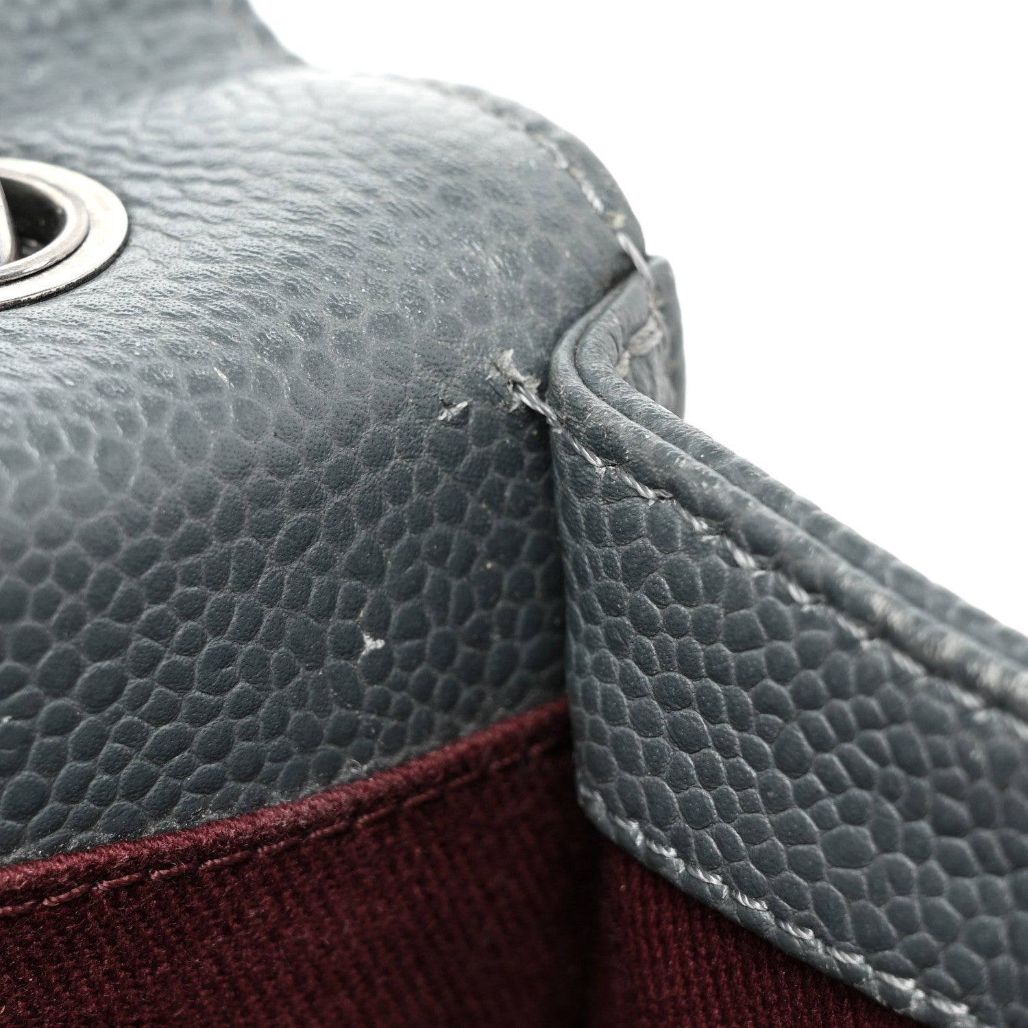 Chanel Caviar Quilted Large Retro Class Flap Grey 9 of 23