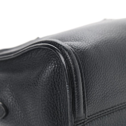 Alexander McQueen Pebbled Calfskin Mini Skull Padlock Zip Around Tote Black 8 of 12