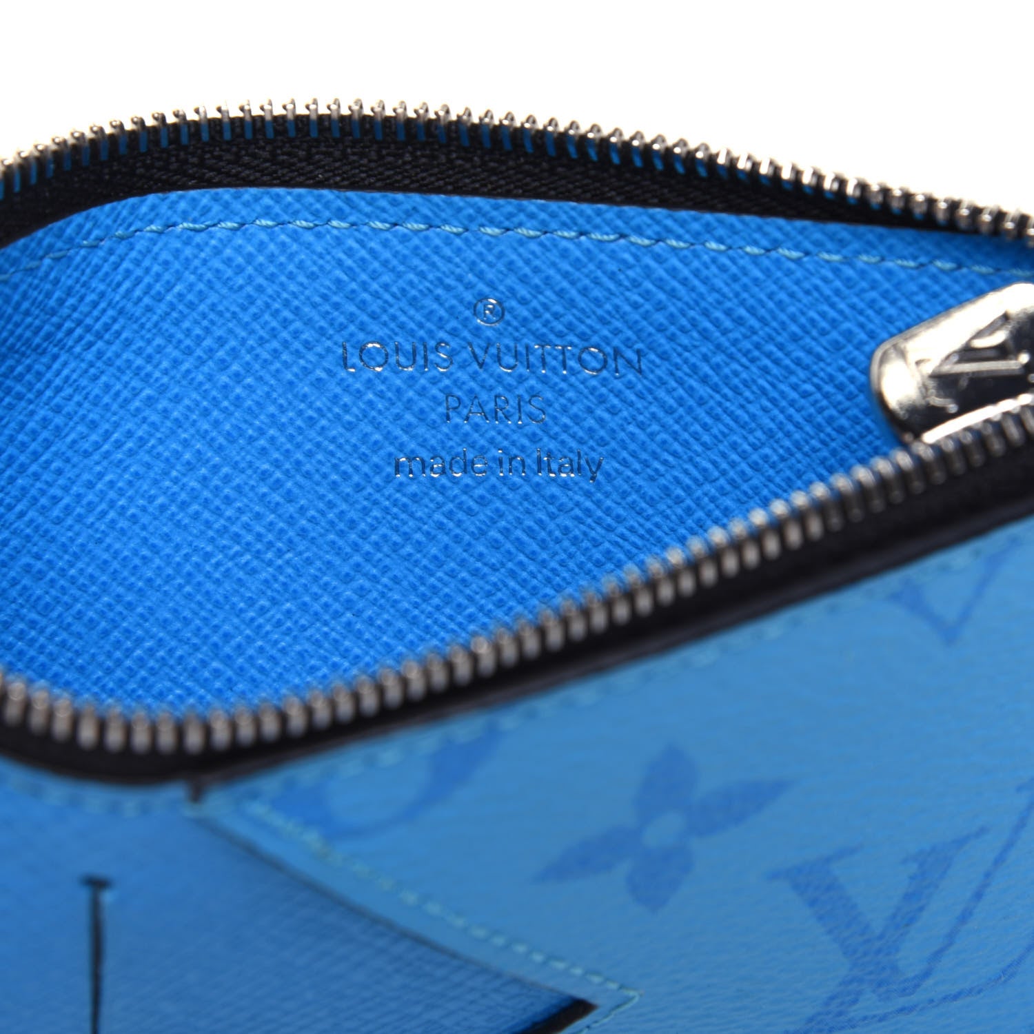 Louis Vuitton Taigarama Coin Card Holder Blue Lagoon 6 of 11
