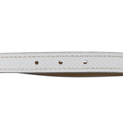 Hermes Epsom Swift Carrousel 13mm Belt 85 34 White Etoupe 4 of 7