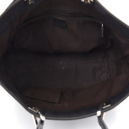 Gucci Calfskin Horsebit Embossed Tote Dark Brown 4 of 14