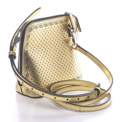 Gucci X SEGA Calfskin GUCCY Stars Mini Dome Shoulder Bag Gold 3 of 11