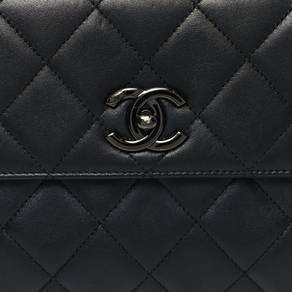 Chanel Lambskin Quilted Small Trendy CC Dual Handle Flap Bag So Black 9 of 13