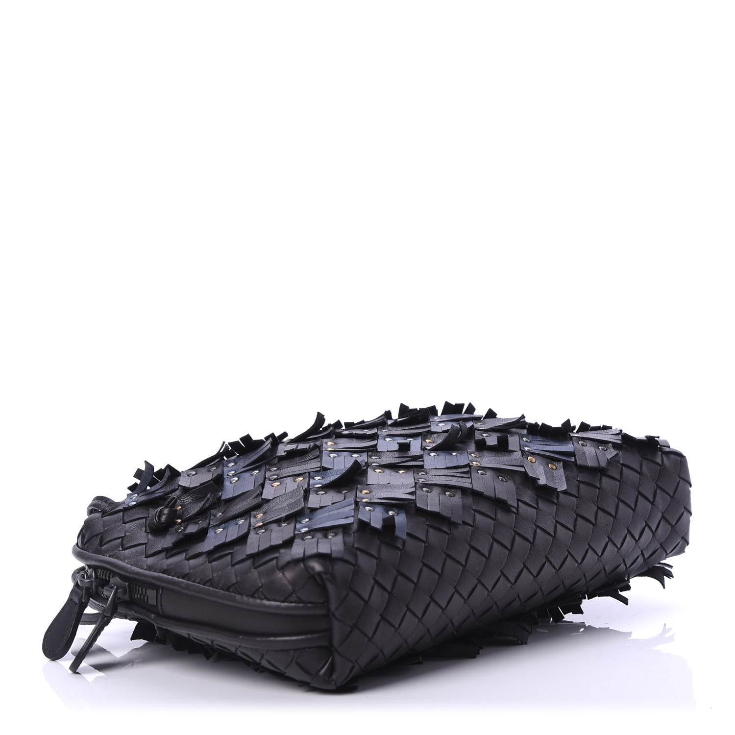 Bottega Veneta Nappa Intrecciato Fringe Studded Nodini Crossbody Messenger Multicolor 5 of 11