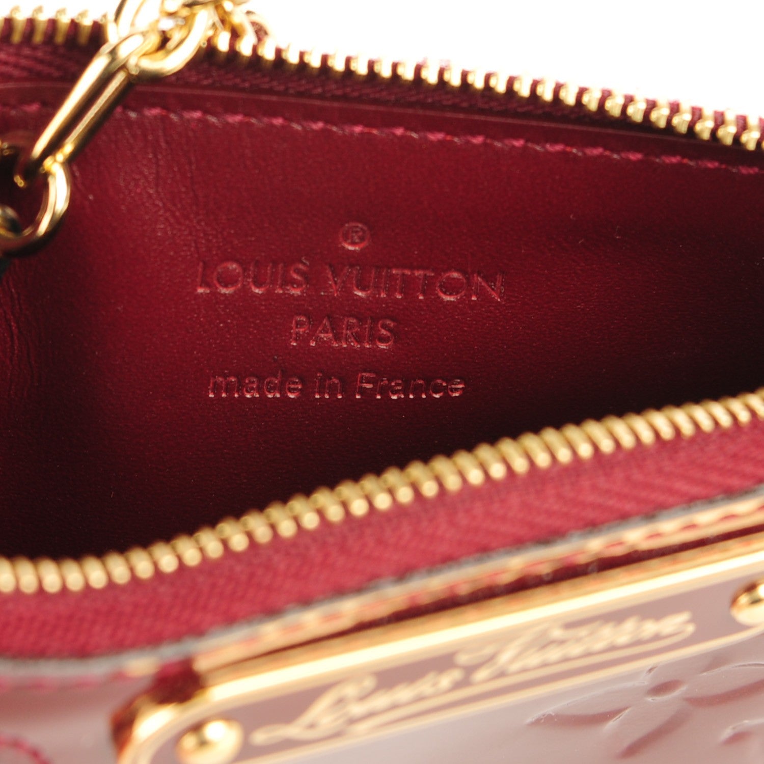 Louis Vuitton Vernis Key Pouch Griotte 6 of 7