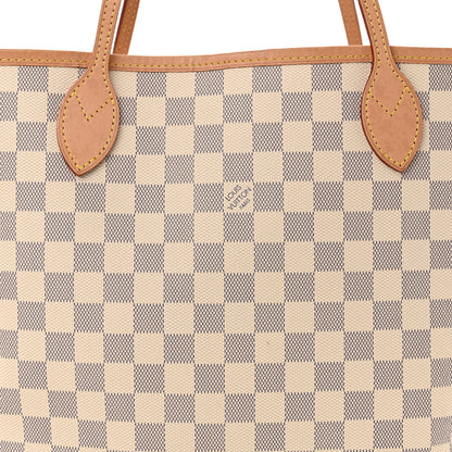Louis Vuitton Damier Azur Neo Neverfull MM Rose Ballerine 9 of 13