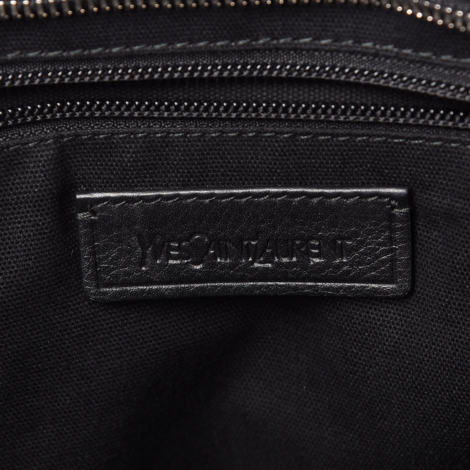 Saint Laurent Calfskin Cabas Chyc Weekender Black 6 of 9