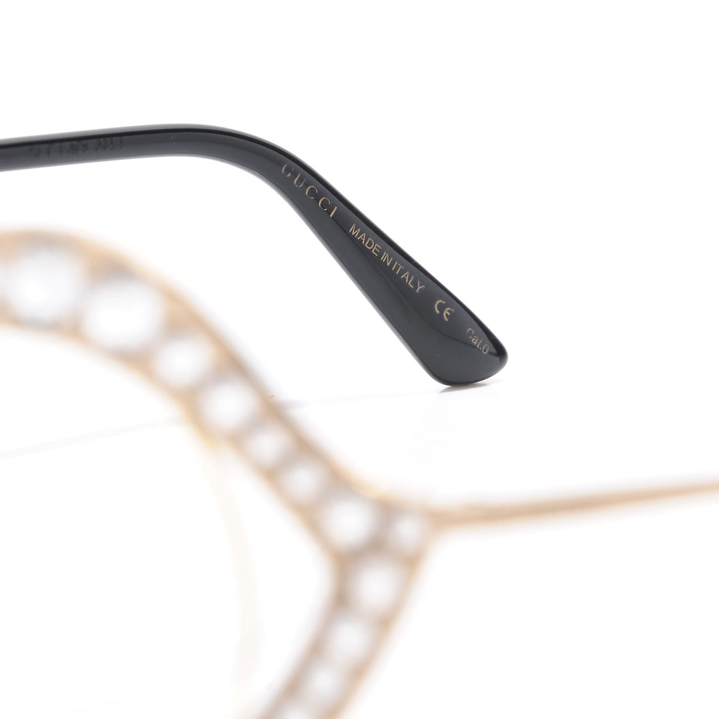 Metal Crystal Cat Eye Glasses GG0046/S Gold