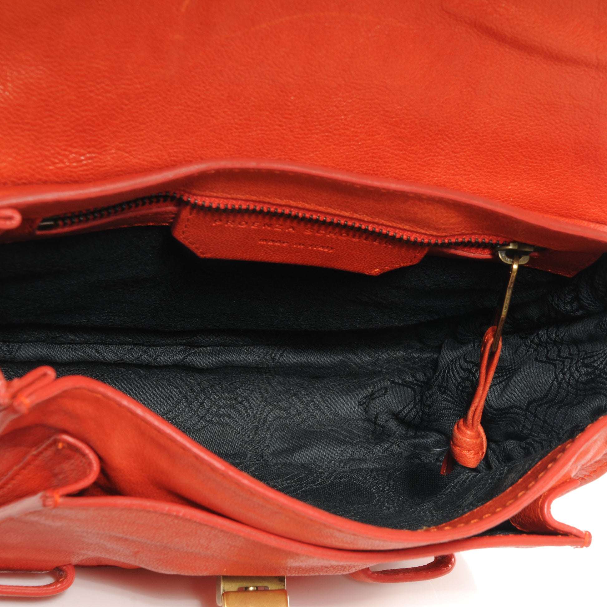 Proenza Schouler Leather PS1 Mini Pouch Messenger Bag Orange 5 of 11