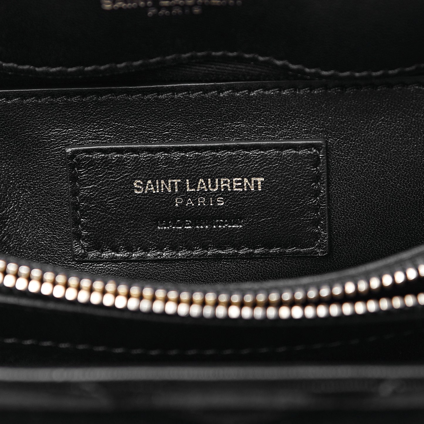 Velvet Y Quilted Monogram Small Loulou Chain Satchel Black
