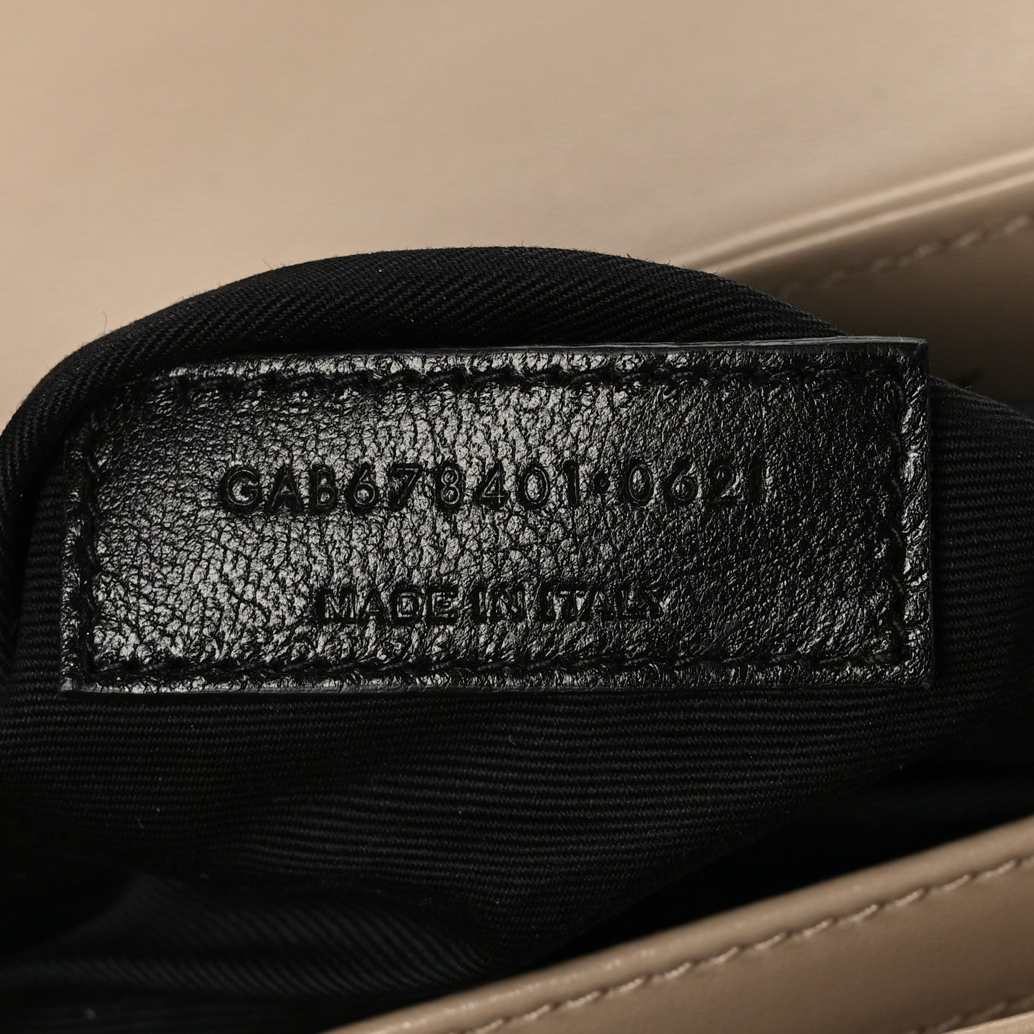 Saint Laurent Calfskin Y Quilted Monogram Toy Loulou Crossbody Bag Dark Beige 9 of 9