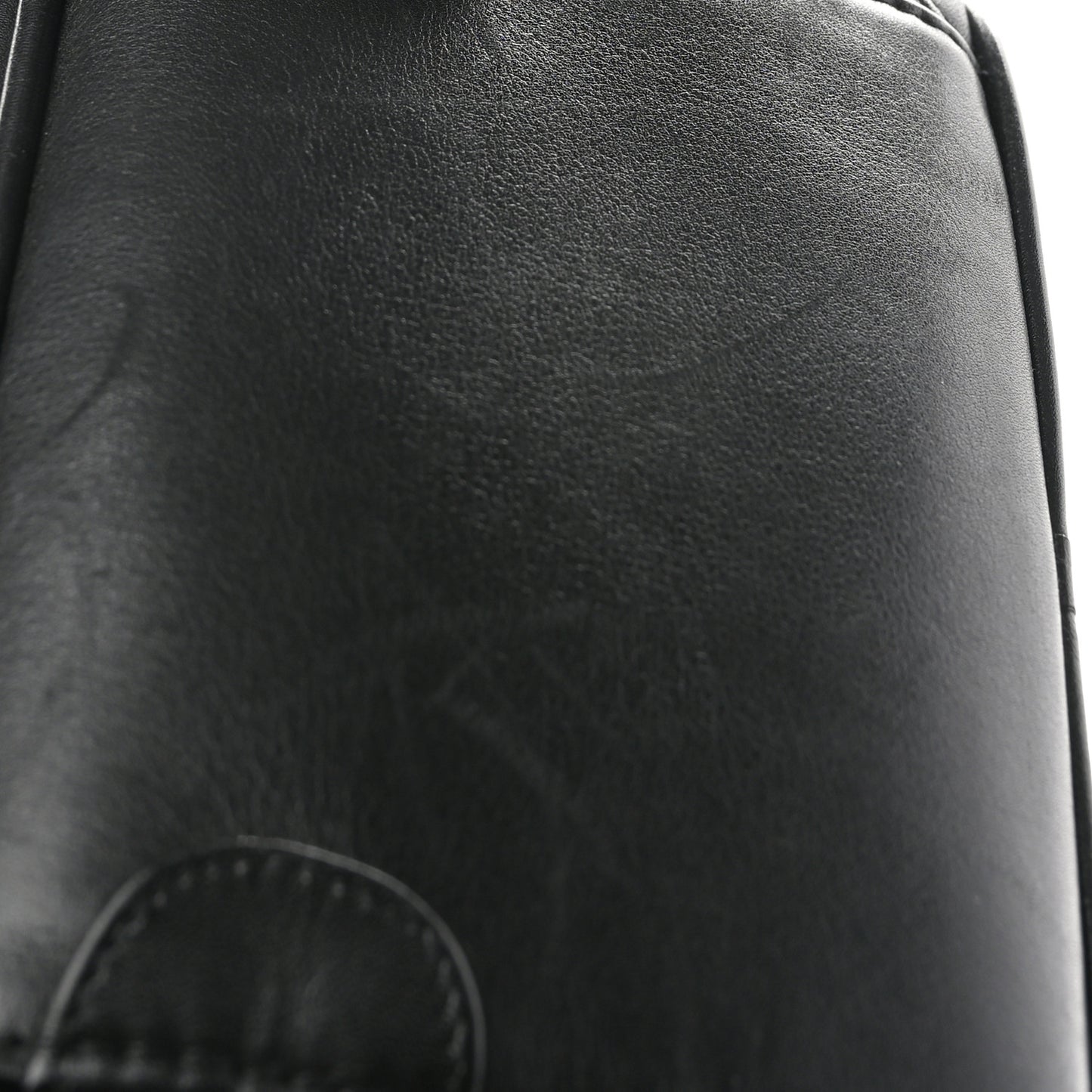 Lambskin Vanity Cosmetic Case Black