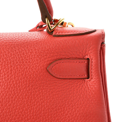 Hermes Taurillon Clemence Kelly Retourne 28 Rose Jaipur 36 of 38