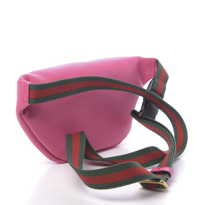 Gucci Grained Calfskin Small Logo Belt Bag Box Pink Green 3 of 10