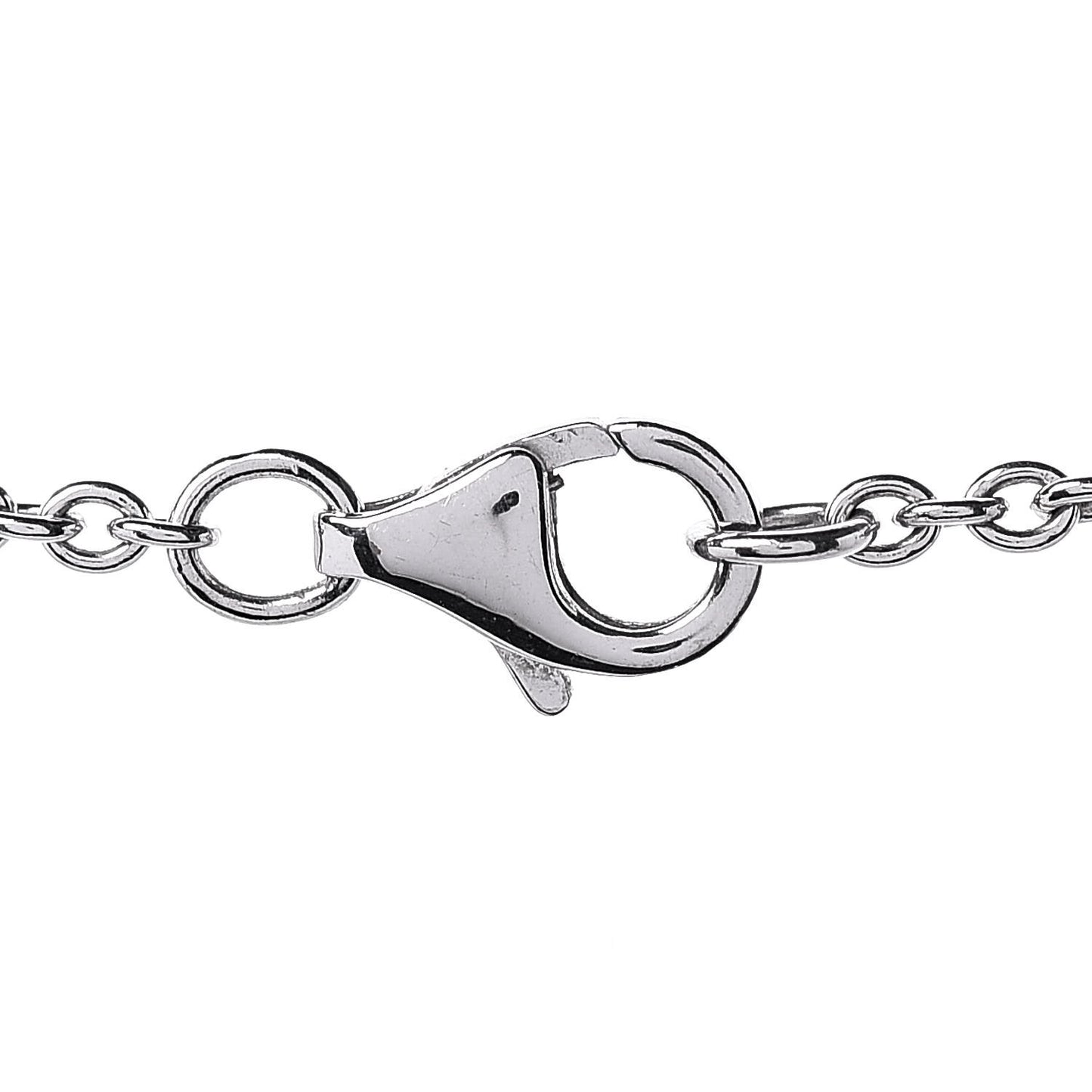 18K White Gold Interlocking LOVE Necklace