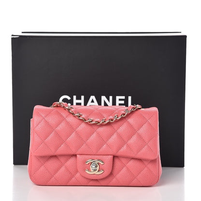 Chanel Caviar Quilted Mini Rectangular Flap Pink 8 of 8