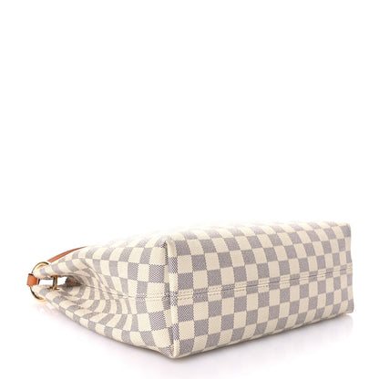 Louis Vuitton Damier Azur Graceful PM Rose Ballerine 4 of 12